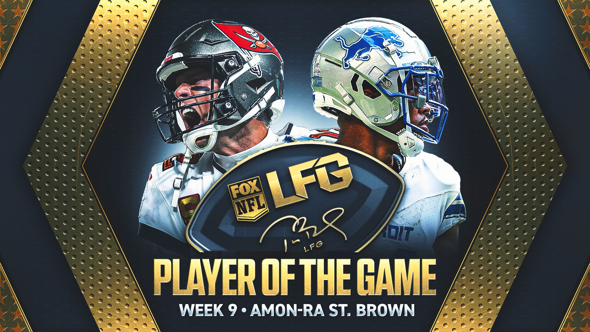 Tom Brady's LFG Player of the Game for Week 9: Lions WR Amon-Ra St. Brown